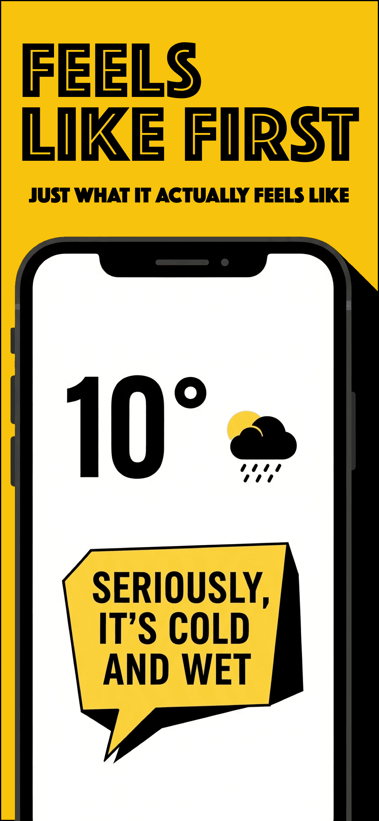 Feels like first, on iPhone